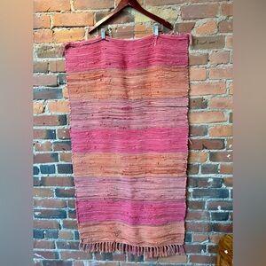 Bohemian Oranges & Pink Throw Rug.